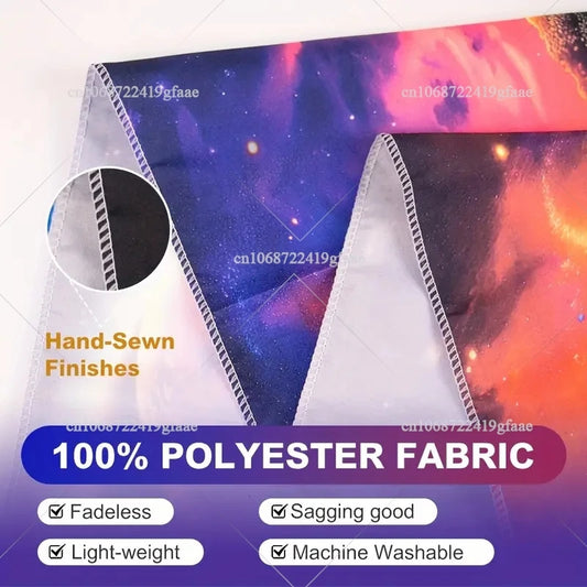 Seven Chakra Tapestry UV Reactive